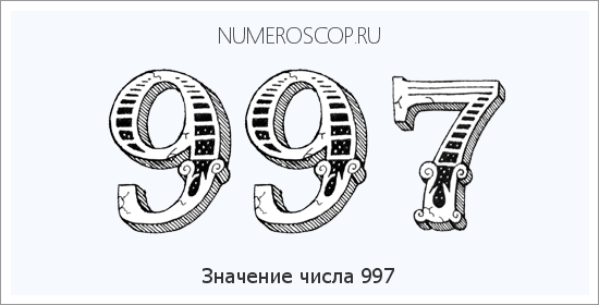 Расшифровка значения числа 0997 по цифрам в нумерологии