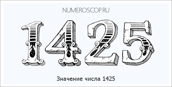 Расшифровка значения числа 1425 по цифрам в нумерологии