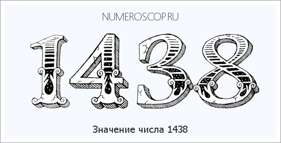 Расшифровка значения числа 1438 по цифрам в нумерологии