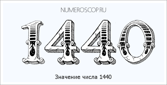 Расшифровка значения числа 1440 по цифрам в нумерологии