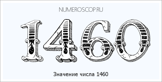 Расшифровка значения числа 1460 по цифрам в нумерологии