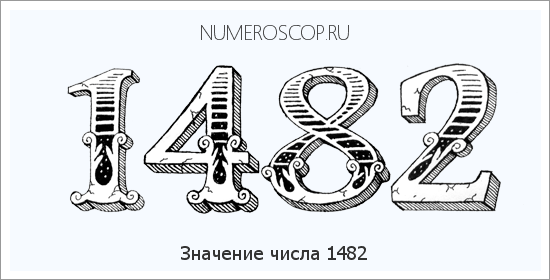 Расшифровка значения числа 1482 по цифрам в нумерологии