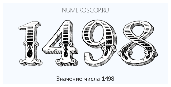 Расшифровка значения числа 1498 по цифрам в нумерологии