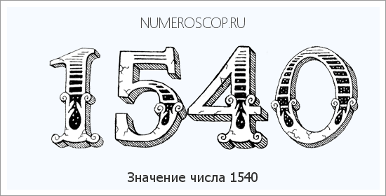 Расшифровка значения числа 1540 по цифрам в нумерологии