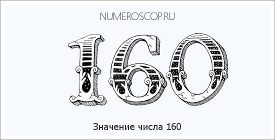 Расшифровка значения числа 160 по цифрам в нумерологии