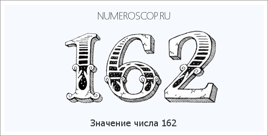 Расшифровка значения числа 162 по цифрам в нумерологии