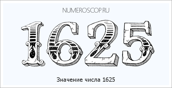 Расшифровка значения числа 1625 по цифрам в нумерологии