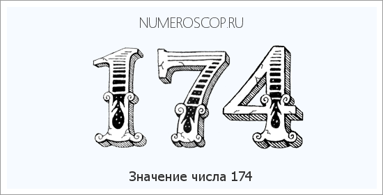 Расшифровка значения числа 174 по цифрам в нумерологии