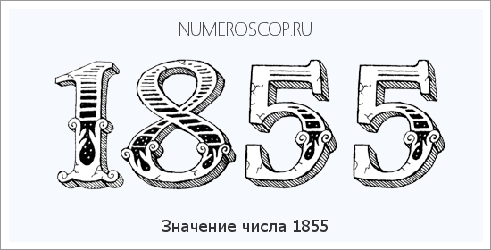 Расшифровка значения числа 1855 по цифрам в нумерологии