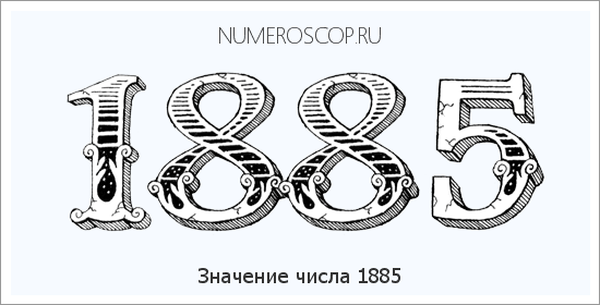 Расшифровка значения числа 1885 по цифрам в нумерологии