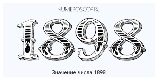 Расшифровка значения числа 1898 по цифрам в нумерологии