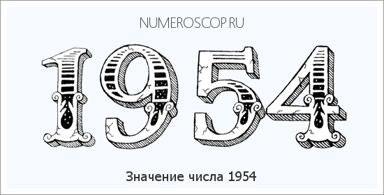 Расшифровка значения числа 1954 по цифрам в нумерологии