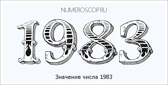 Расшифровка значения числа 1983 по цифрам в нумерологии