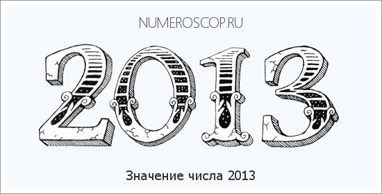 Расшифровка значения числа 2013 по цифрам в нумерологии