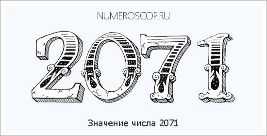 Расшифровка значения числа 2071 по цифрам в нумерологии