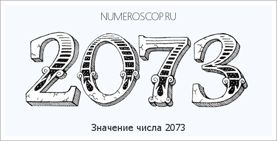 Расшифровка значения числа 2073 по цифрам в нумерологии