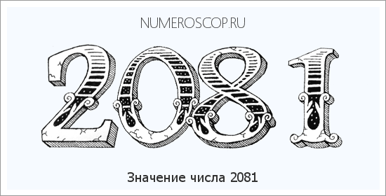Расшифровка значения числа 2081 по цифрам в нумерологии