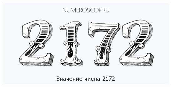 Расшифровка значения числа 2172 по цифрам в нумерологии