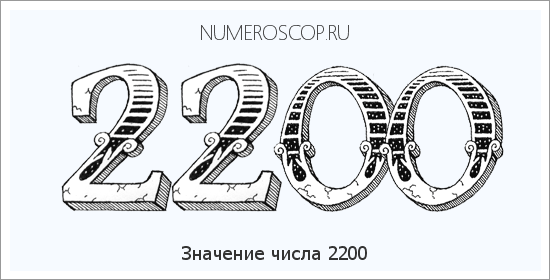 Расшифровка значения числа 2200 по цифрам в нумерологии