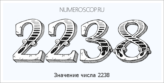 Расшифровка значения числа 2238 по цифрам в нумерологии