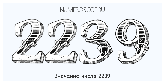 Расшифровка значения числа 2239 по цифрам в нумерологии