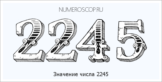 Расшифровка значения числа 2245 по цифрам в нумерологии