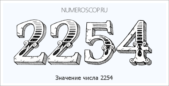 Расшифровка значения числа 2254 по цифрам в нумерологии