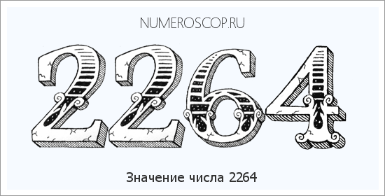 Расшифровка значения числа 2264 по цифрам в нумерологии
