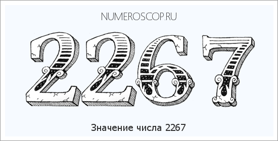Расшифровка значения числа 2267 по цифрам в нумерологии