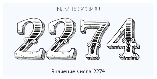 Расшифровка значения числа 2274 по цифрам в нумерологии