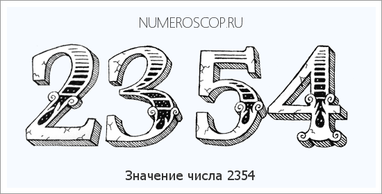 Расшифровка значения числа 2354 по цифрам в нумерологии