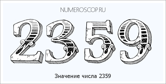 Расшифровка значения числа 2359 по цифрам в нумерологии