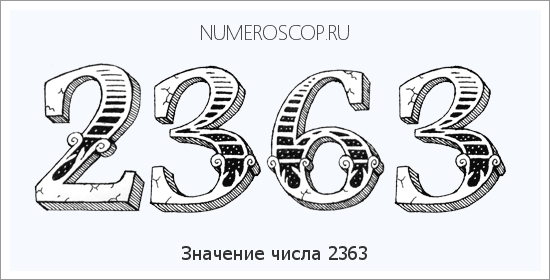 Расшифровка значения числа 2363 по цифрам в нумерологии