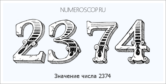 Расшифровка значения числа 2374 по цифрам в нумерологии