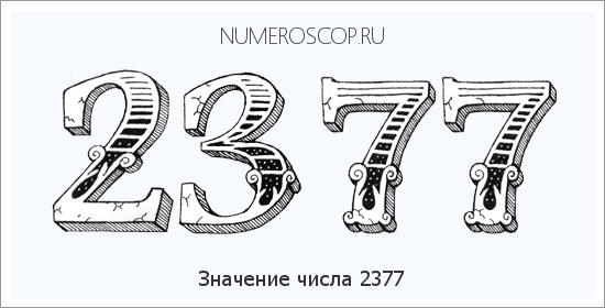 Расшифровка значения числа 2377 по цифрам в нумерологии