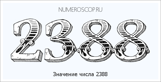 Расшифровка значения числа 2388 по цифрам в нумерологии