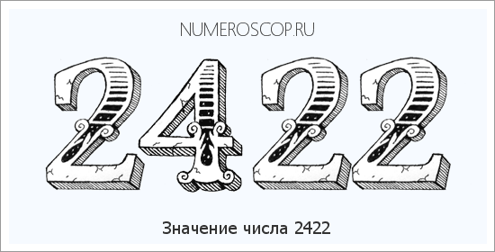 Расшифровка значения числа 2422 по цифрам в нумерологии