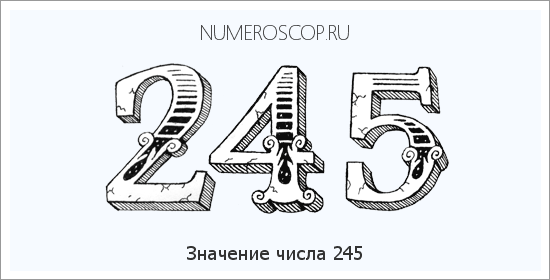 Расшифровка значения числа 245 по цифрам в нумерологии