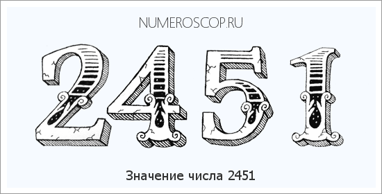 Расшифровка значения числа 2451 по цифрам в нумерологии