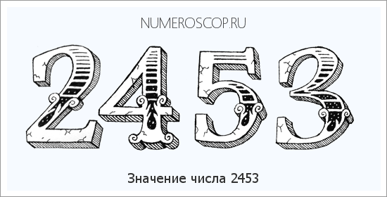 Расшифровка значения числа 2453 по цифрам в нумерологии