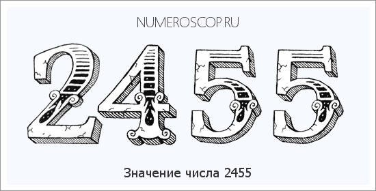 Расшифровка значения числа 2455 по цифрам в нумерологии
