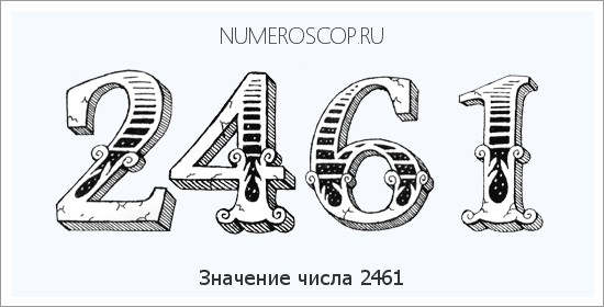 Расшифровка значения числа 2461 по цифрам в нумерологии