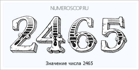 Расшифровка значения числа 2465 по цифрам в нумерологии