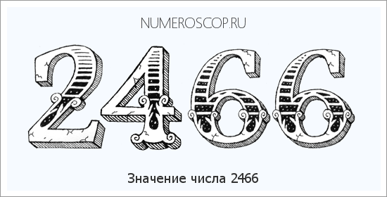 Расшифровка значения числа 2466 по цифрам в нумерологии