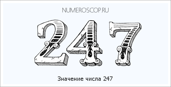 Расшифровка значения числа 247 по цифрам в нумерологии