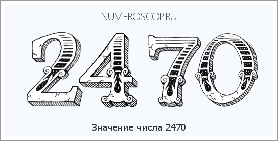 Расшифровка значения числа 2470 по цифрам в нумерологии