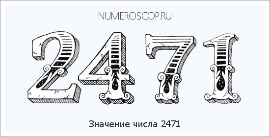 Расшифровка значения числа 2471 по цифрам в нумерологии
