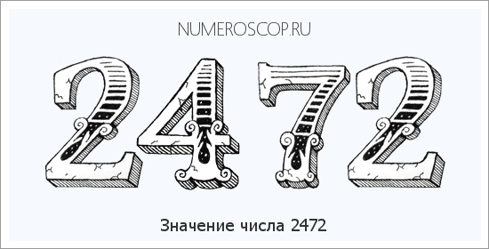 Расшифровка значения числа 2472 по цифрам в нумерологии