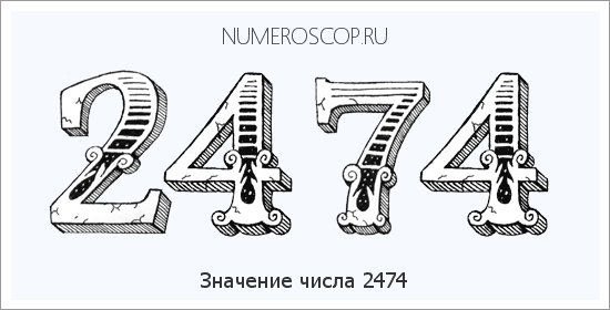 Расшифровка значения числа 2474 по цифрам в нумерологии