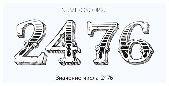 Расшифровка значения числа 2476 по цифрам в нумерологии